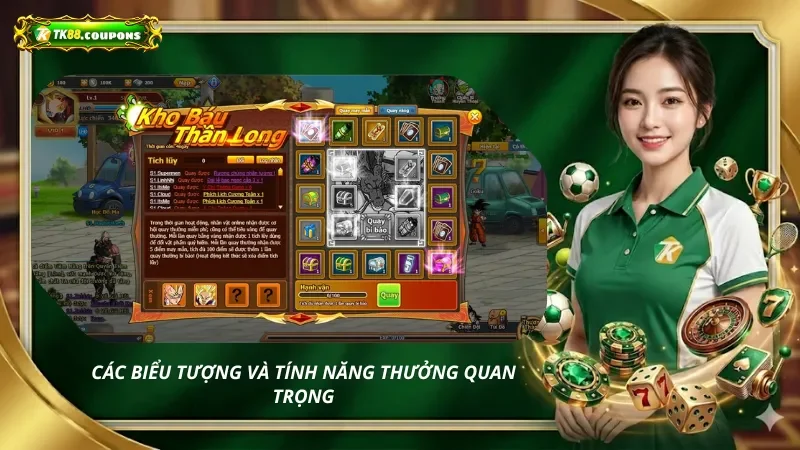 Các Biểu Tượng Và Tính Năng Thưởng Quan Trọng