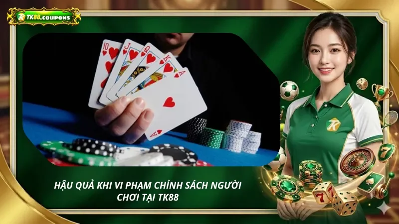 Hậu quả khi vi phạm chính sách người chơi tại TK88