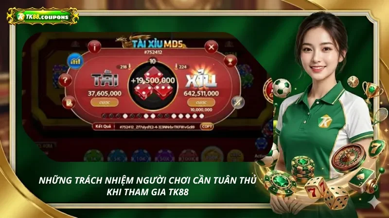 Những trách nhiệm người chơi cần tuân thủ khi tham gia TK88